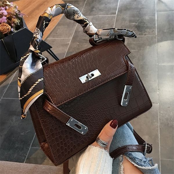 bags crocodile pattern women's bag new sling one shoulder messenger portable buckle silk scarf purse
bags crocodile pattern women's bag new sling one shoulder messenger portable buckle silk scarf purse