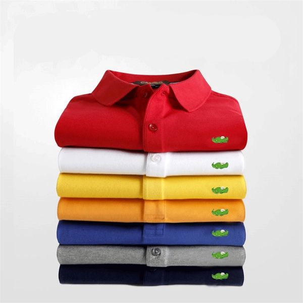 men polo shirt casual business embroidery polos shirts mens short sleeve polo homme fashion slim breathable tees s6xl 220704, White;black
men polo shirt casual business embroidery polos shirts mens short sleeve polo homme fashion slim breathable tees s6xl 220704, White;black