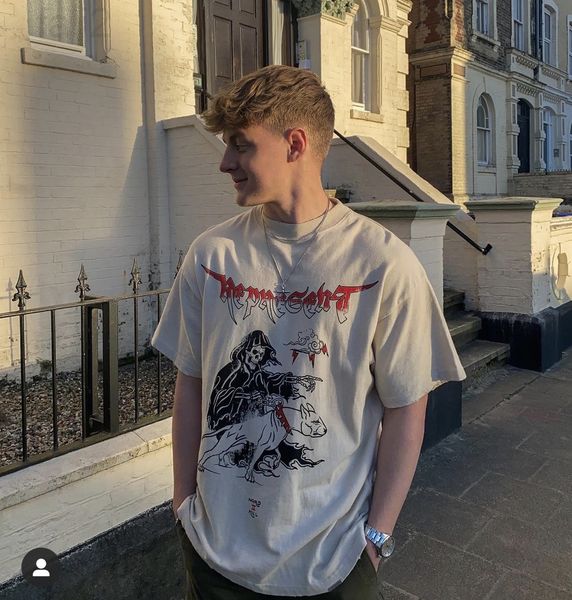 men's t-shirts designer represent21ss vintage tee death hellhound color print short sleeve idc5, White;black
men's t-shirts designer represent21ss vintage tee death hellhound color print short sleeve idc5, White;black