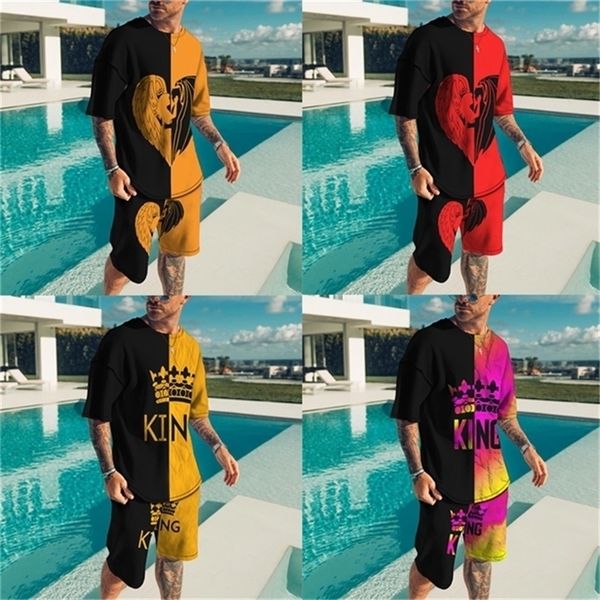 men s all over print breathable summer casual shorts sleeve men sets suit set for men clothes tracksuit 220613, Gray
men s all over print breathable summer casual shorts sleeve men sets suit set for men clothes tracksuit 220613, Gray