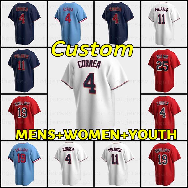 2021 2022 custom s-4xl 4 carlos correa josh donaldson jersey max kepler miguel sano byron buxton nelson cruz rod carew joe mauer harmon kill, Blue;black
2021 2022 custom s-4xl 4 carlos correa josh donaldson jersey max kepler miguel sano byron buxton nelson cruz rod carew joe mauer harmon kill, Blue;black