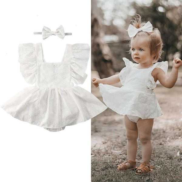 pudcoco newborn baby girl set clothes solid color sleeveless flower ruffle romper dress headband 2pcs outfits cotton, White
pudcoco newborn baby girl set clothes solid color sleeveless flower ruffle romper dress headband 2pcs outfits cotton, White