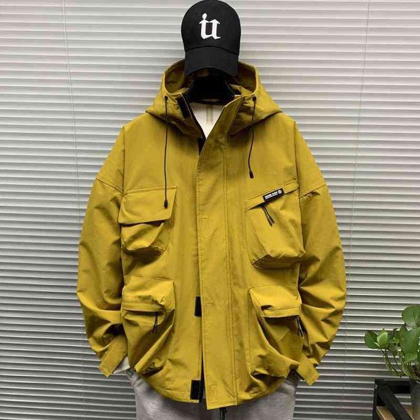 stormsuit jacket mens spring new versatile outdoor loose hooded large pocket functional work, Black;brown
stormsuit jacket mens spring new versatile outdoor loose hooded large pocket functional work, Black;brown