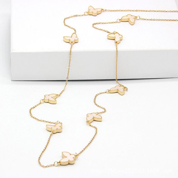 classic design clover pendant necklace gold stainless steel 4 leaf flower bracelet for women gift, Silver
classic design clover pendant necklace gold stainless steel 4 leaf flower bracelet for women gift, Silver