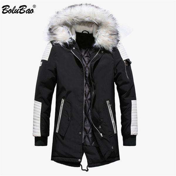bolubao winter brand men parkas coats mens thick warm long overcoat fashion casual patchwork hooded parka coat male 201119, Black
bolubao winter brand men parkas coats mens thick warm long overcoat fashion casual patchwork hooded parka coat male 201119, Black