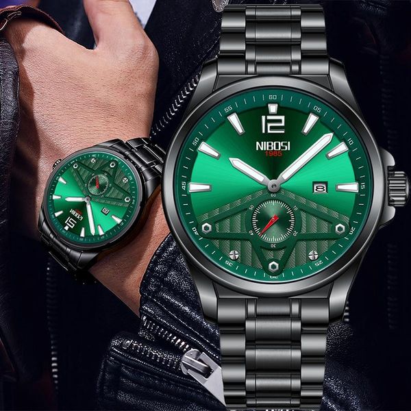 wristwatches nibosi fashion men's watch sports casual waterproof chronograph luminous mens quartz wristwatch male clock relogio masculi, Slivery;brown
wristwatches nibosi fashion men's watch sports casual waterproof chronograph luminous mens quartz wristwatch male clock relogio masculi, Slivery;brown