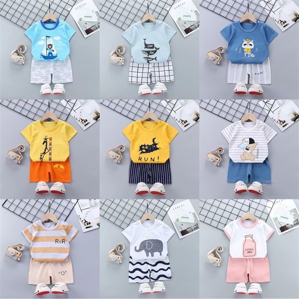 2pcs baby boys girls summer clothing set infant clothes suit childrens short sleeve shorts toddler homewear suit kids outfits 220525, White
2pcs baby boys girls summer clothing set infant clothes suit childrens short sleeve shorts toddler homewear suit kids outfits 220525, White