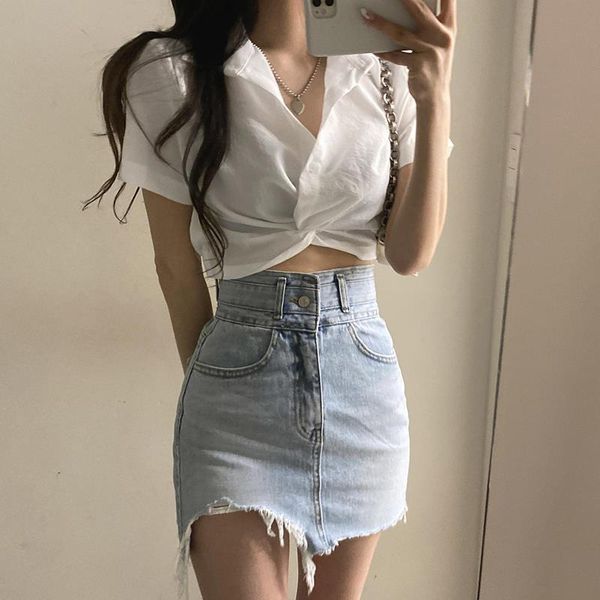 qweek vintage streetwear harajuku women blouse crop korean style trend black white short sleeve shirt female tunic chic 220520
qweek vintage streetwear harajuku women blouse crop korean style trend black white short sleeve shirt female tunic chic 220520