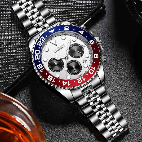 2022 mens quartz watches waterproof dive sports business chronograph watch automatic date luxury brand trend aaa clocks, Slivery;brown
2022 mens quartz watches waterproof dive sports business chronograph watch automatic date luxury brand trend aaa clocks, Slivery;brown