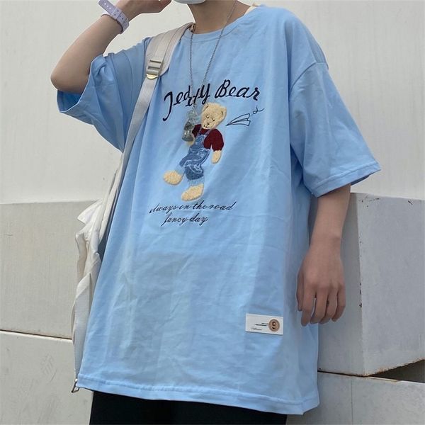 harajuku tee for teens vintage bear embroidery t shirts goth graphic t shirts cotton o-neck oversized summer streetwear fashion 220511, White
harajuku tee for teens vintage bear embroidery t shirts goth graphic t shirts cotton o-neck oversized summer streetwear fashion 220511, White