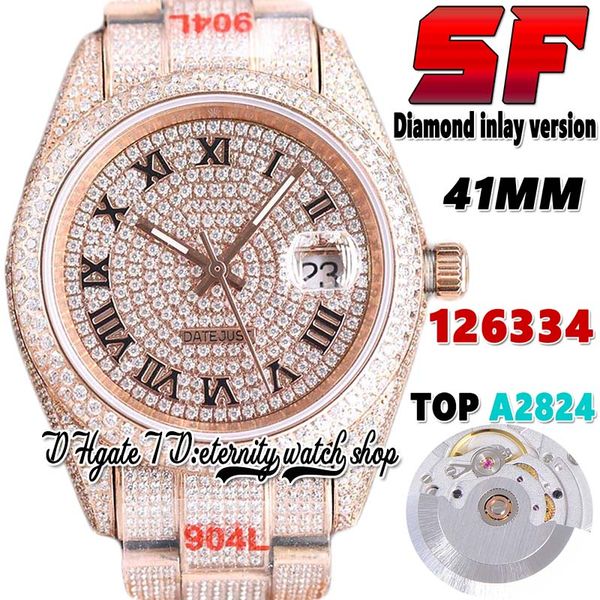 sf latest bl126331 a2824 automatic mens watch tw126301 ew116231 diamond inlay roman dial 904l steel iced out diamonds rose gold bracelet ete, Slivery;brown
sf latest bl126331 a2824 automatic mens watch tw126301 ew116231 diamond inlay roman dial 904l steel iced out diamonds rose gold bracelet ete, Slivery;brown