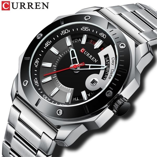 curren 2020 new mens watches with stainless steel creative men's watches casual military quartz clock relogio masculino t200909, Slivery;brown
curren 2020 new mens watches with stainless steel creative men's watches casual military quartz clock relogio masculino t200909, Slivery;brown