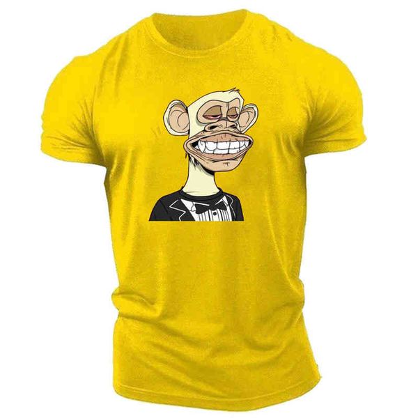 2022 quick dry clothing t shirt monkey 2d printing trend harajuku summer hiphop street fitness plus size j220726, White;black
2022 quick dry clothing t shirt monkey 2d printing trend harajuku summer hiphop street fitness plus size j220726, White;black