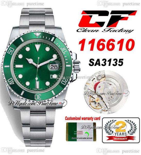 clean cf 1166 sa3135 automatic mens watch 40mm ceramic bezel green dial stick markers 904l steel oystersteel bracelet super edition watches, Slivery;brown
clean cf 1166 sa3135 automatic mens watch 40mm ceramic bezel green dial stick markers 904l steel oystersteel bracelet super edition watches, Slivery;brown