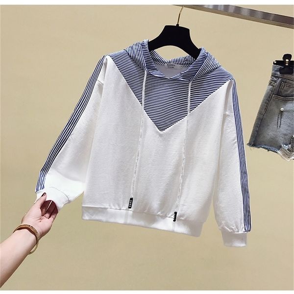m-2xl cotton stripe splicing hoodies sweatshirts pullover loose casual korean streetwear autumn long sleeve hoodie 201203, Black
m-2xl cotton stripe splicing hoodies sweatshirts pullover loose casual korean streetwear autumn long sleeve hoodie 201203, Black