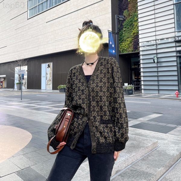 women's knits & tees designer correct version 2022 spring and autumn new gold silver thread sweater women's letter jacquard medium, White
women's knits & tees designer correct version 2022 spring and autumn new gold silver thread sweater women's letter jacquard medium, White
