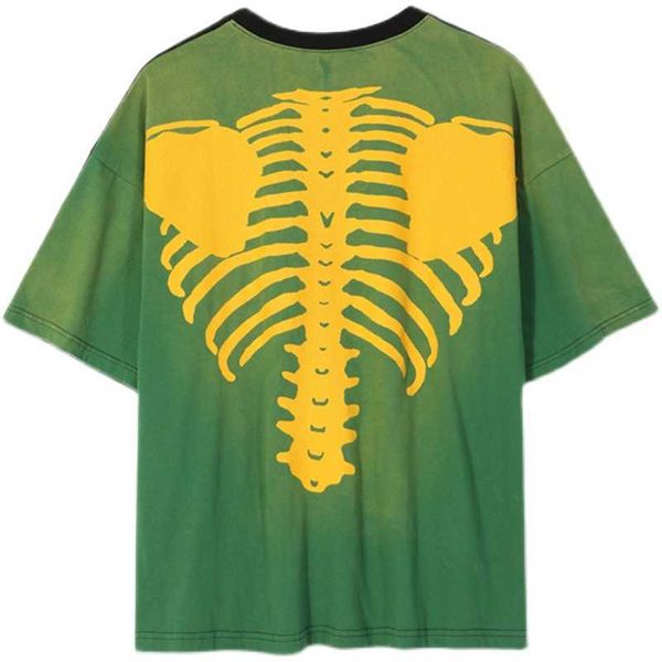 women's t-shirt kapital man richao hirata hehong classic skeleton color loose shoulder batik gradient short sleeve t-shirt men, White;black
women's t-shirt kapital man richao hirata hehong classic skeleton color loose shoulder batik gradient short sleeve t-shirt men, White;black