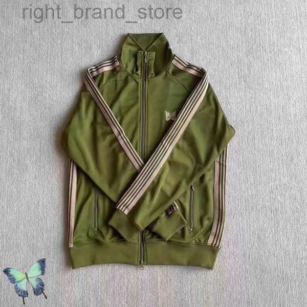 needles retro striped jacket butterfly embroidered awge green webbing pant sport suit w220813, Black;brown
needles retro striped jacket butterfly embroidered awge green webbing pant sport suit w220813, Black;brown