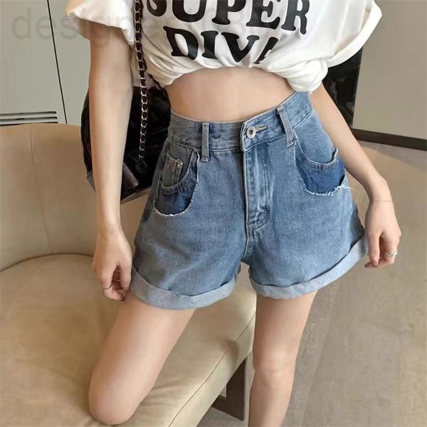 women's jeans designer chaopai 22 spring and summer new fake two-piece jeans shorts with high waist, loose thin pants ydc1, Blue
women's jeans designer chaopai 22 spring and summer new fake two-piece jeans shorts with high waist, loose thin pants ydc1, Blue