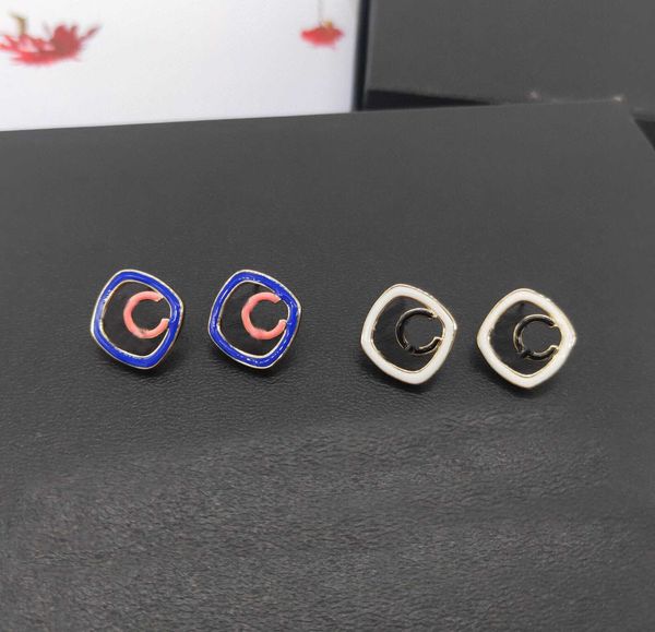 2022 charm stud earring with enamel blue pink and white black color for women wedding jewelry gift have box stamp ps7748, Golden
2022 charm stud earring with enamel blue pink and white black color for women wedding jewelry gift have box stamp ps7748, Golden