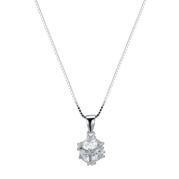 women's sterling silver necklace round zircon shaped pendant simple accessories gift must-have
women's sterling silver necklace round zircon shaped pendant simple accessories gift must-have