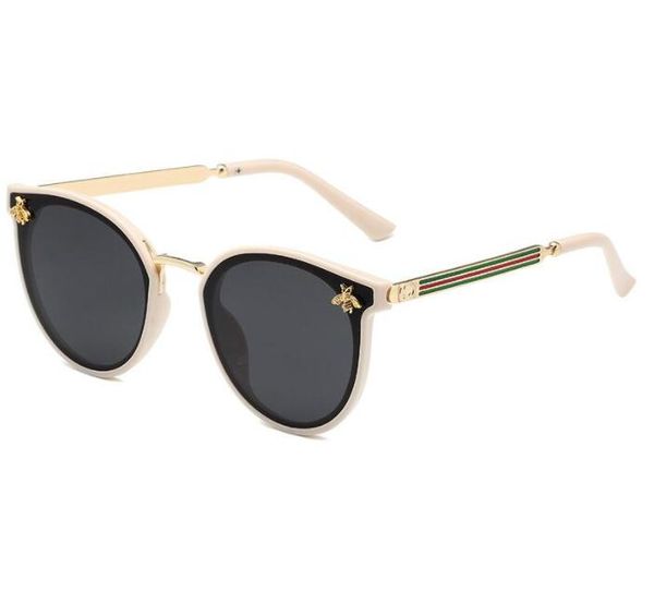 little bee sunglasses fashion round frame multicolor classic women's men's glasses lead the trend of sports shading, White;black
little bee sunglasses fashion round frame multicolor classic women's men's glasses lead the trend of sports shading, White;black