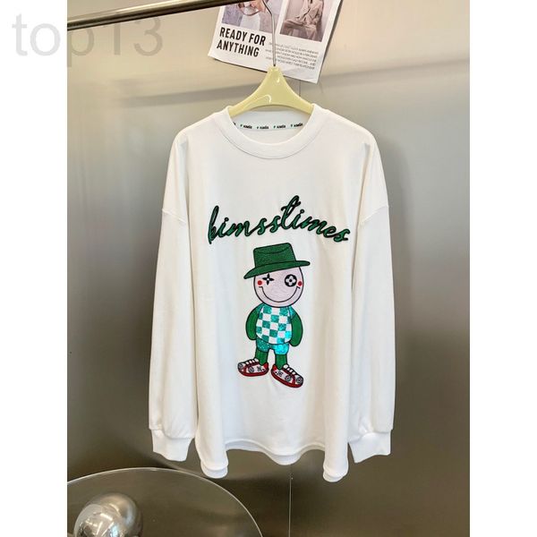 women's t-shirt designer chaopai 22ss spring and summer new heavy industry embroidery nail bead cartoon pattern aging vitality leisure, White
women's t-shirt designer chaopai 22ss spring and summer new heavy industry embroidery nail bead cartoon pattern aging vitality leisure, White