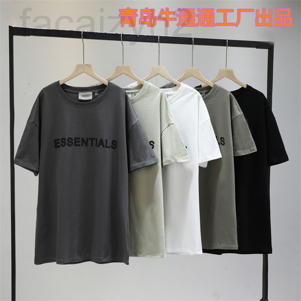 women's t-shirt designer fog double thread chest letter ess short sleeve men's and women's same casual loose high street t-sh, White
women's t-shirt designer fog double thread chest letter ess short sleeve men's and women's same casual loose high street t-sh, White
