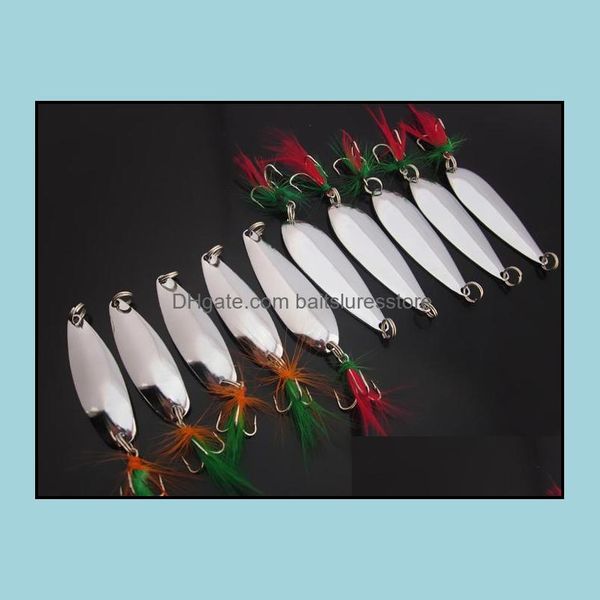 50pcs/lot fishing lure spoon spoons hooks 6.5g/7.2g drop delivery 2021 baits lures sports outdoors b3uve
50pcs/lot fishing lure spoon spoons hooks 6.5g/7.2g drop delivery 2021 baits lures sports outdoors b3uve