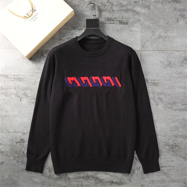 men's autumn clothing round neck sweater fashion designer as an outdoor casual letter stripe handsome sweaters, White;black
men's autumn clothing round neck sweater fashion designer as an outdoor casual letter stripe handsome sweaters, White;black