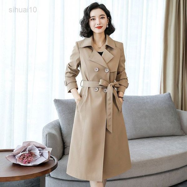 trench coat for women jackets women clothes spring and autumn korean version trench coat double-breasted belted lady cloak l220725, Tan;black
trench coat for women jackets women clothes spring and autumn korean version trench coat double-breasted belted lady cloak l220725, Tan;black