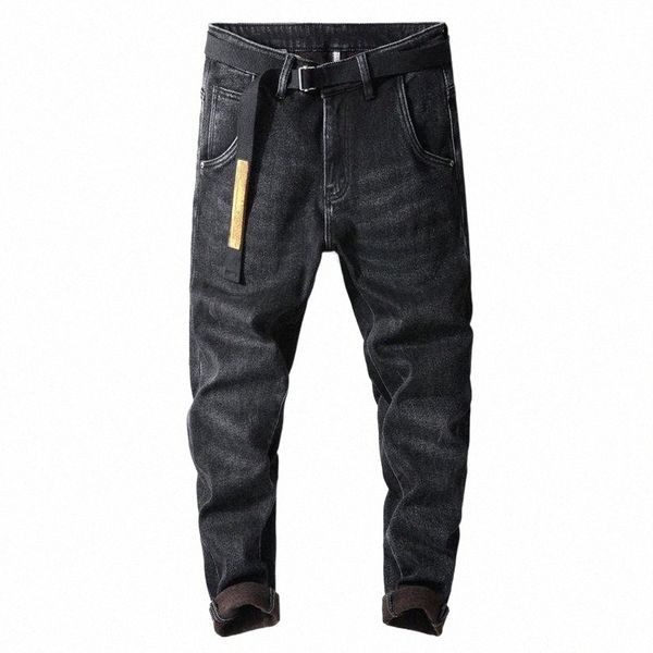 style soft men's jeans autumn and winter trendy brand plus velvet thickening trousers all-match korean casual pants b5kx#, Blue
style soft men's jeans autumn and winter trendy brand plus velvet thickening trousers all-match korean casual pants b5kx#, Blue