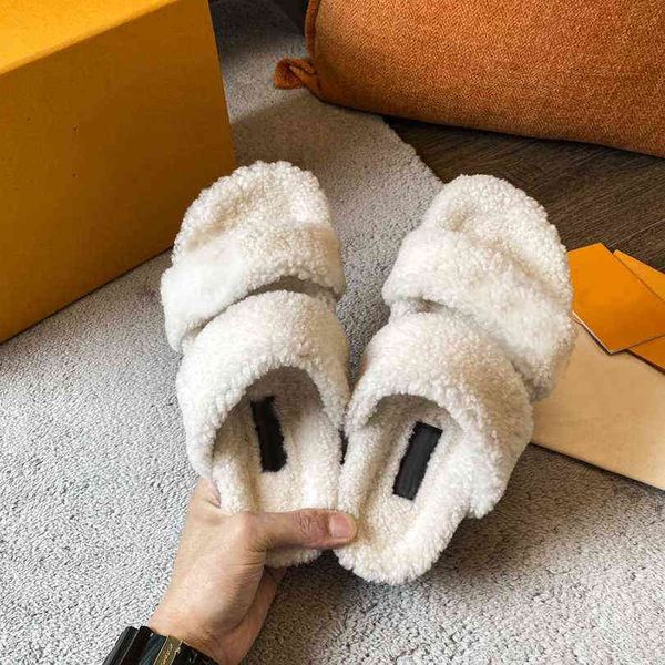 women slippers designer early spring furry slides wool household indoor cotton slipper with box size35-40, Black
women slippers designer early spring furry slides wool household indoor cotton slipper with box size35-40, Black