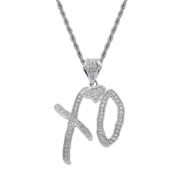 pendant necklaces 2022 hip hop necklace cubic zircon lettered xo with stainless steel long chain for women men jewelry, Silver
pendant necklaces 2022 hip hop necklace cubic zircon lettered xo with stainless steel long chain for women men jewelry, Silver