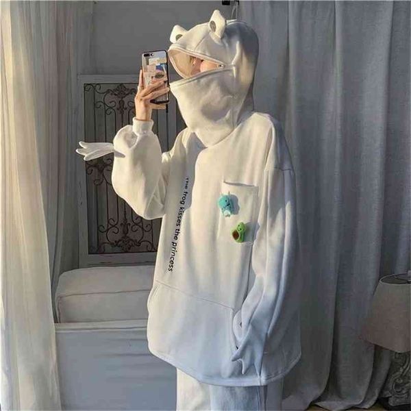 couple frog hoodies men's spring and autumn plush coat korean fashion sweatshirts loose harajuku skateboard 210924, Black
couple frog hoodies men's spring and autumn plush coat korean fashion sweatshirts loose harajuku skateboard 210924, Black