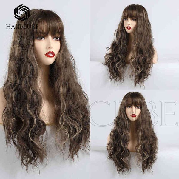 wind lady wigs qi bangs cold brown long curly hair high temperature silk material daily application 220527, Black
wind lady wigs qi bangs cold brown long curly hair high temperature silk material daily application 220527, Black