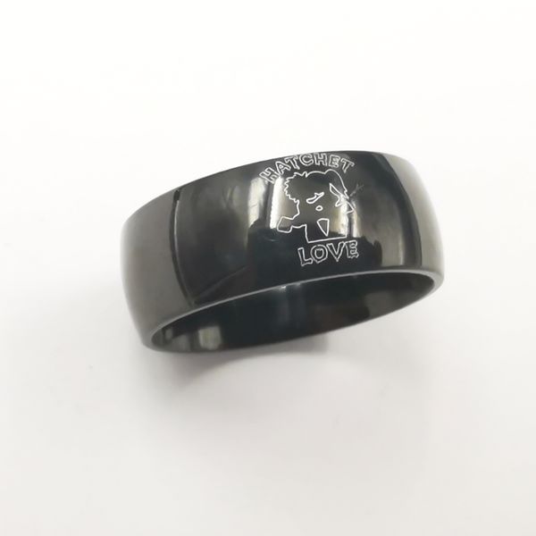 mens black smooth ring stainless steel icp hatchetman love juggalo rings for gifts jewelry 8-12#, Silver
mens black smooth ring stainless steel icp hatchetman love juggalo rings for gifts jewelry 8-12#, Silver