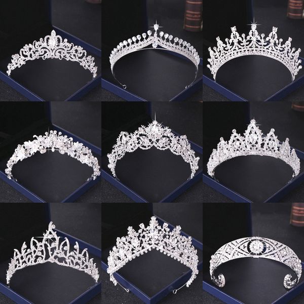 crystal rhinestones wedding crown silver color bride tiaras and headdress hair accessories women bridal headpiece 220805, Slivery;golden
crystal rhinestones wedding crown silver color bride tiaras and headdress hair accessories women bridal headpiece 220805, Slivery;golden