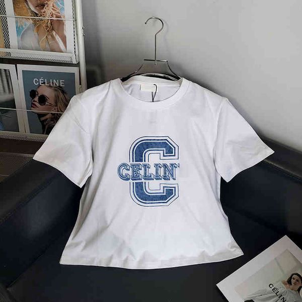 2022c factory direct sale trendy brand men's t-shirts women's high 22 summer new c letter short sleeve t-shirt fashion, White
2022c factory direct sale trendy brand men's t-shirts women's high 22 summer new c letter short sleeve t-shirt fashion, White