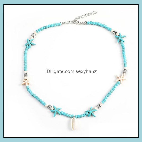 pendant necklaces pendants jewelry bohemian handmade natural stone beaded pendent white turquoise starfish shell necklace choker for women, Silver
pendant necklaces pendants jewelry bohemian handmade natural stone beaded pendent white turquoise starfish shell necklace choker for women, Silver