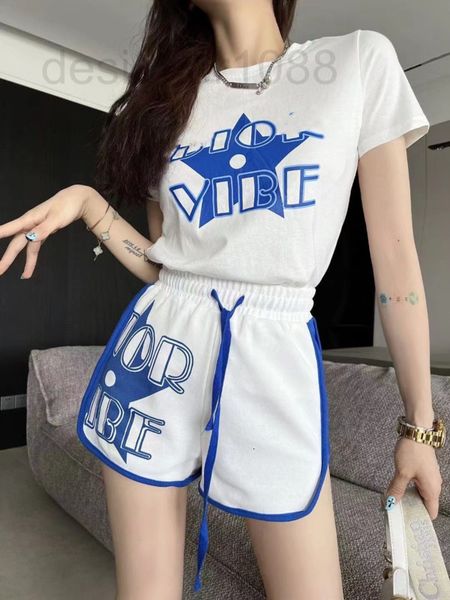 two piece dress designer 22cd summer new star letter printed round neck short sleeve t-shirt elastic waist drawstring shorts zrh5, White
two piece dress designer 22cd summer new star letter printed round neck short sleeve t-shirt elastic waist drawstring shorts zrh5, White