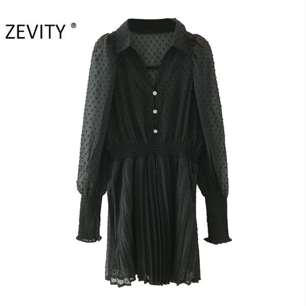 zevity women fashion v neck dots stitching black chiffon pleated dress femme long sleeve vestido chic casual slim dresses 210325, Black;gray
zevity women fashion v neck dots stitching black chiffon pleated dress femme long sleeve vestido chic casual slim dresses 210325, Black;gray