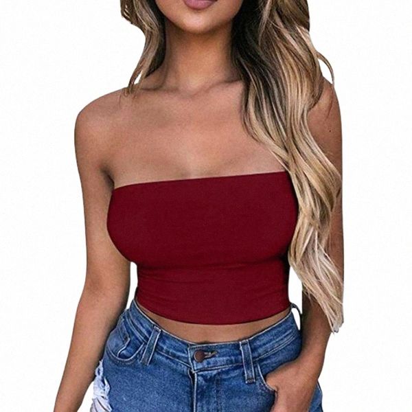 women's tanks & camis ladies simple casual summer solid color strapless shirts women off shoulder elastic ropa mujer 07b4#, White
women's tanks & camis ladies simple casual summer solid color strapless shirts women off shoulder elastic ropa mujer 07b4#, White