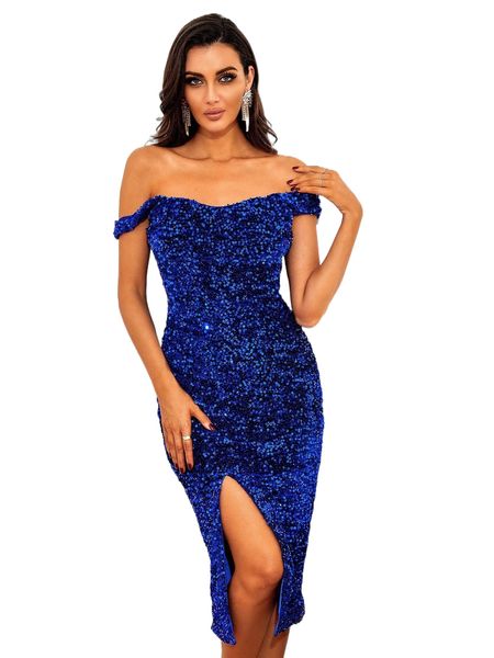 love&lemonade split thigh sequin dress d2bl#, Black;gray 
love&lemonade split thigh sequin dress d2bl#, Black;gray