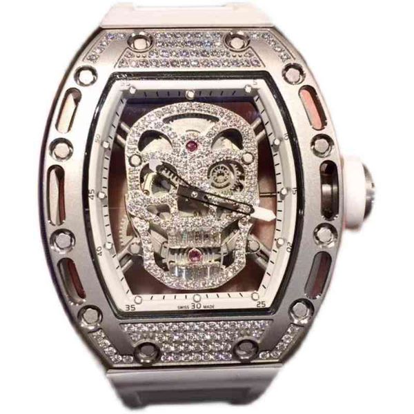 watches wristwatch luxury richa milles designer men's automatic mechanical watch hollowed out skull with stars and diamonds personalize, Slivery;golden
watches wristwatch luxury richa milles designer men's automatic mechanical watch hollowed out skull with stars and diamonds personalize, Slivery;golden