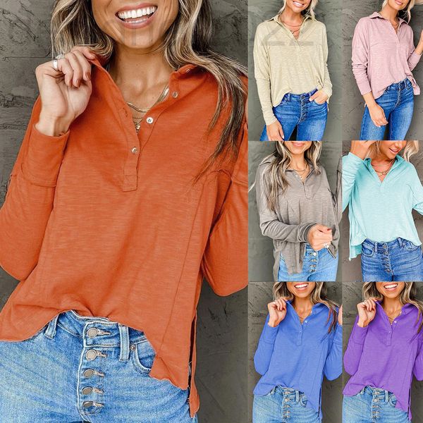 women's t-shirt designer spring and summer yama fashion solid color v-neck long sleeve loose casual t-shirt women's om9893 cjda, White
women's t-shirt designer spring and summer yama fashion solid color v-neck long sleeve loose casual t-shirt women's om9893 cjda, White