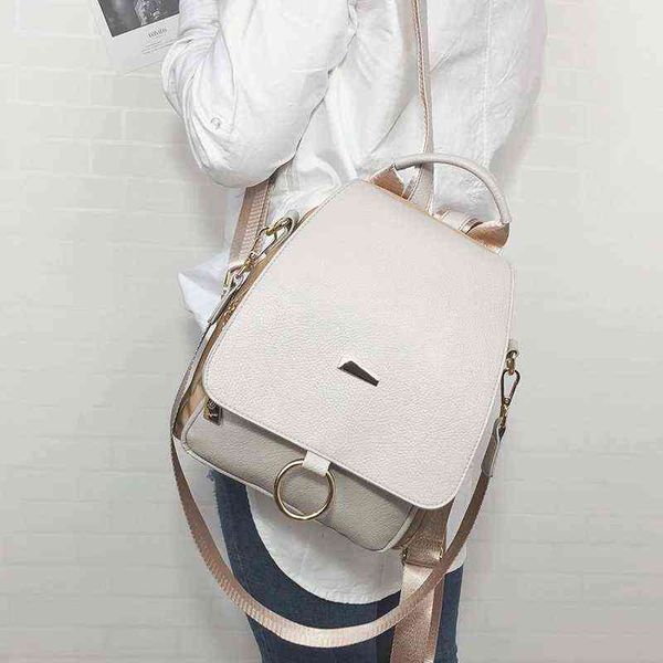 female backpack shoulder bag women messenger pu leather and nylon backpacks travel bags mochila vintage college school black 220713
female backpack shoulder bag women messenger pu leather and nylon backpacks travel bags mochila vintage college school black 220713