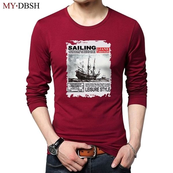 men long sleeve tshirts clothes autumn young fashion sailboat printing t shirt men casual cotton tshirts male camiseta 201116, White;black
men long sleeve tshirts clothes autumn young fashion sailboat printing t shirt men casual cotton tshirts male camiseta 201116, White;black