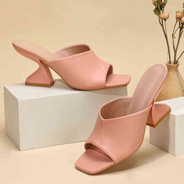 slippers summer strange high heels 8cm women cozy leather peep toe slip on slide casual mule shoes ladies gladiator sandals pink 220321, Black
slippers summer strange high heels 8cm women cozy leather peep toe slip on slide casual mule shoes ladies gladiator sandals pink 220321, Black