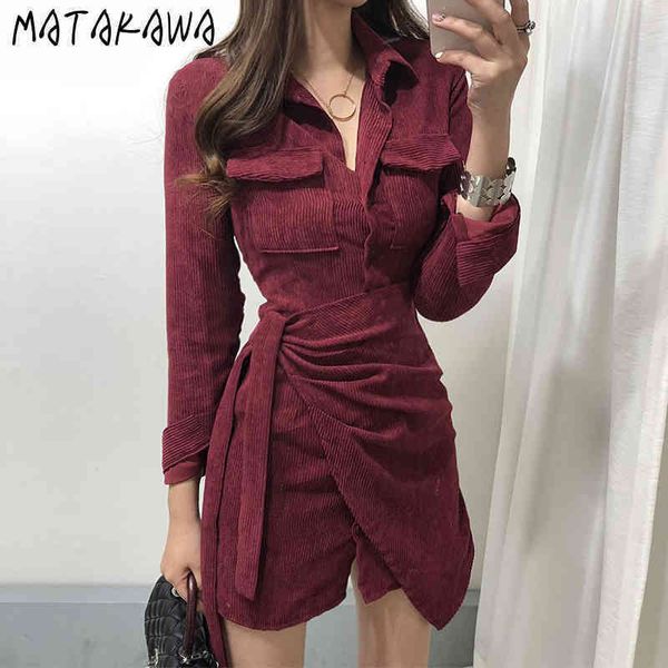 lace waist irregular shirt above knee mini dresses korean chic french retro corduroy women dress bodycon vestidos 210506, Black;gray
lace waist irregular shirt above knee mini dresses korean chic french retro corduroy women dress bodycon vestidos 210506, Black;gray